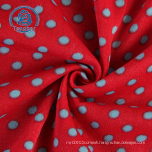 150D/96F FDY Printed 100% Polyester One Side Anti Pilling One Side Brushed Polar Fleece Fabric for Garment Home Textile